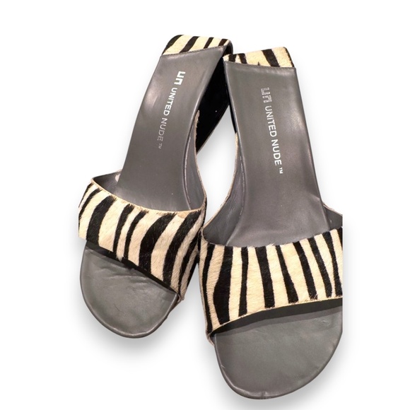 United Nude Mobius 2.5 Sandals – Zebra Pony Hair – Size 39 - Picture 4 of 7